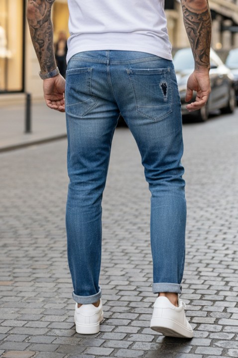 Muške traperice KARLODO BLUE, Boja: plava, IVET.HR - MODERNA ODJEĆA