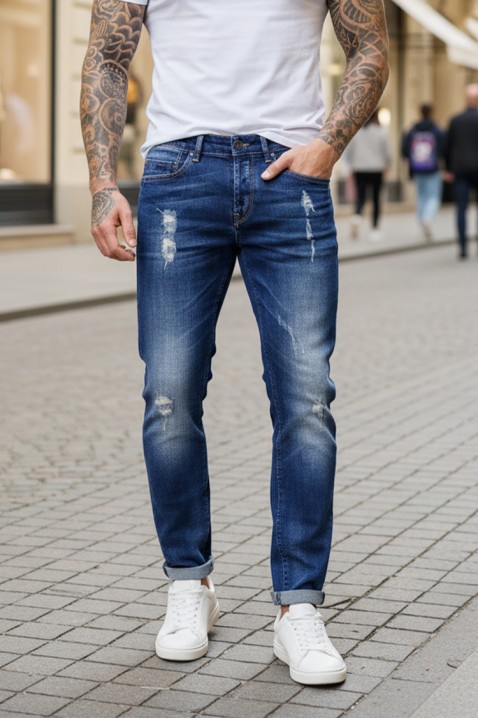 Muške traperice KONSOR, Boja: tamnoplava, IVET.HR - MODERNA ODJEĆA