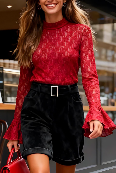 Ženska bluza LALVERZA RED, Boja: crvena, IVET.HR - MODERNA ODJEĆA