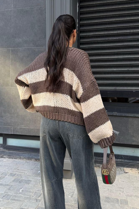 Džemper LARDENZA BROWN, Boja: smeđa, IVET.HR - MODERNA ODJEĆA