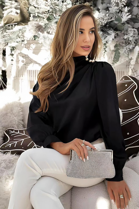 Ženska bluza NERLENZA BLACK, Boja: crna, IVET.HR - MODERNA ODJEĆA