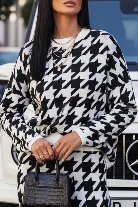 Komplet SAFORLA, Boja: crna i bijela, IVET.HR - MODERNA ODJEĆA