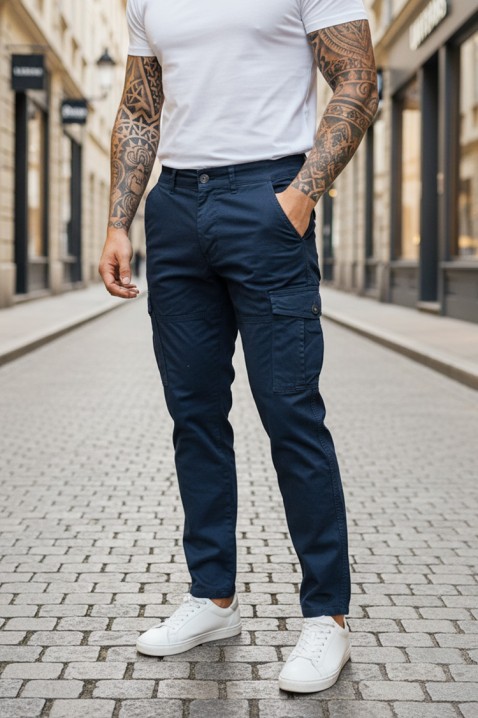 Muške hlače BIRZIN NAVY, Boja: tamnoplava, IVET.HR - MODERNA ODJEĆA