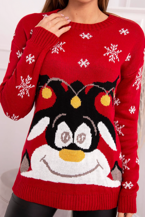 Džemper CATRINZA RED, Boja: crvena, IVET.HR - MODERNA ODJEĆA