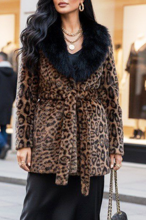 Kaput KATELINDA, Boja: leopard, IVET.HR - MODERNA ODJEĆA