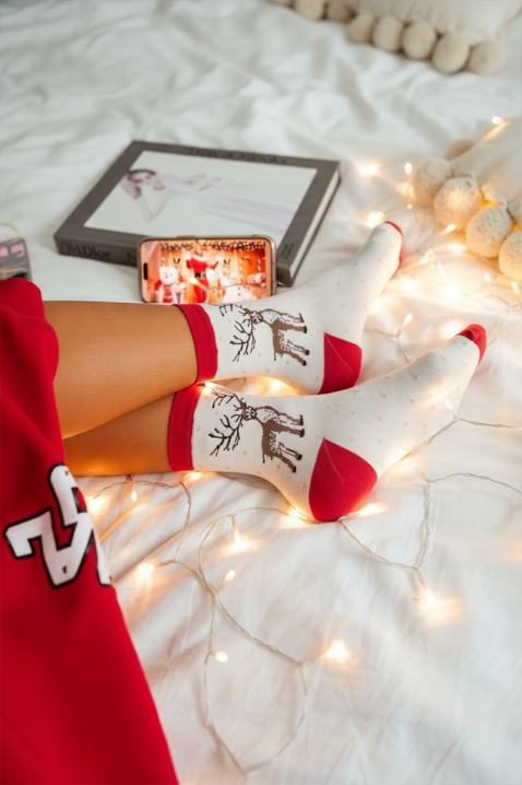 Čarape BLUFELDA WHITE, Boja: bijela, IVET.HR - MODERNA ODJEĆA