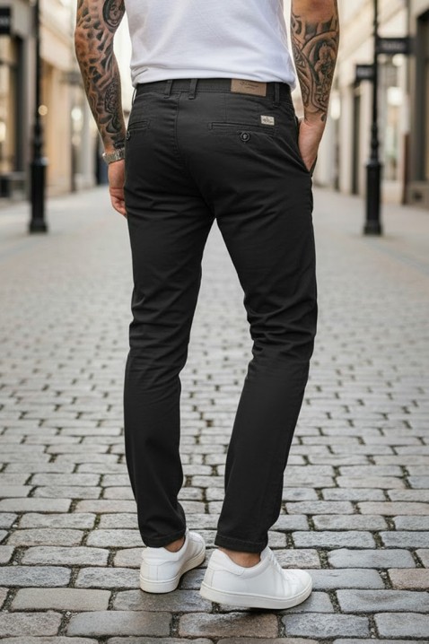 Muške hlače TELRET BLACK, Boja: crna, IVET.HR - MODERNA ODJEĆA