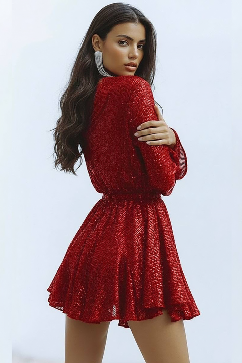 Haljina EROTOLDA RED, Boja: crvena, IVET.HR - MODERNA ODJEĆA