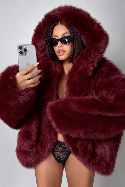 Kaput VANYA BORDO, Boja: bordo, IVET.HR - MODERNA ODJEĆA