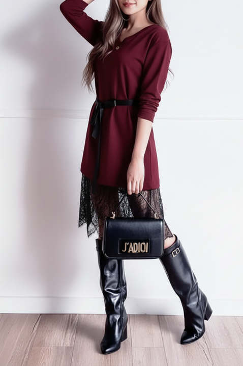 Haljina ANDELONA BORDO, Boja: bordo, IVET.HR - MODERNA ODJEĆA