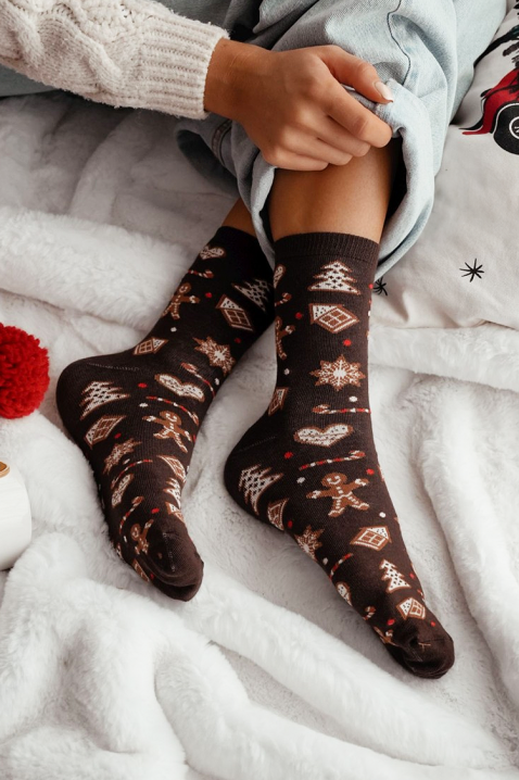 Čarape VLADERZA BROWN, Boja: smeđa, IVET.HR - MODERNA ODJEĆA