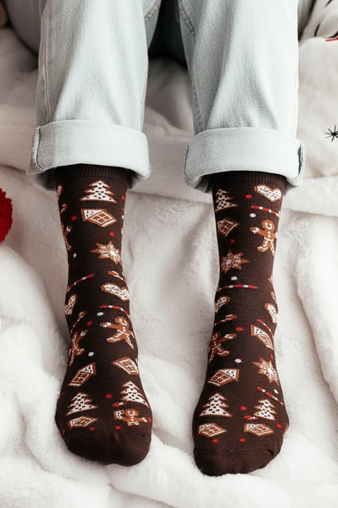 Čarape VLADERZA BROWN, Boja: smeđa, IVET.HR - MODERNA ODJEĆA