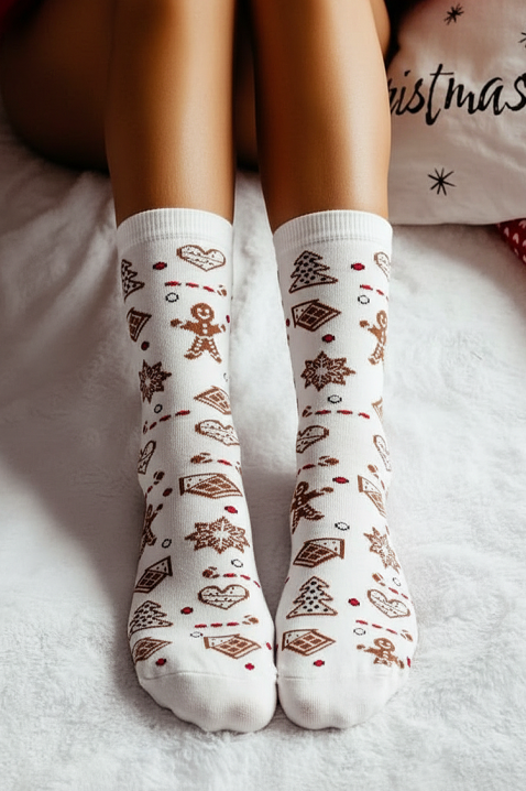 Čarape VLADERZA WHITE, Boja: bijela, IVET.HR - MODERNA ODJEĆA