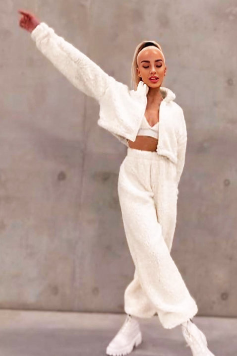 Komplet PULVENDA ECRU, Boja: drap, IVET.HR - MODERNA ODJEĆA