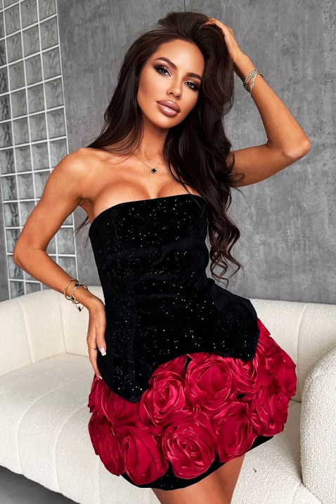 Haljina ROSENSA RED, Boja: crvena, IVET.HR - MODERNA ODJEĆA