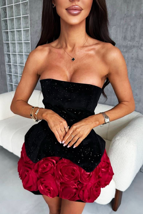 Haljina ROSENSA RED, Boja: crvena, IVET.HR - MODERNA ODJEĆA