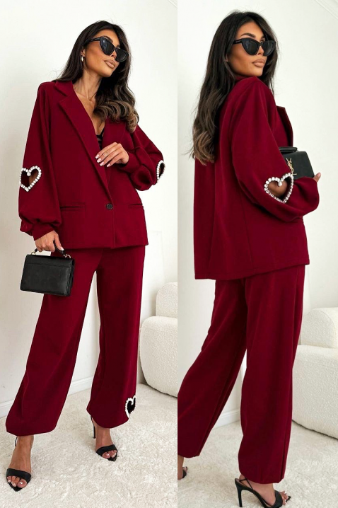 Komplet GAVIORTA, Boja: crvena, IVET.HR - MODERNA ODJEĆA