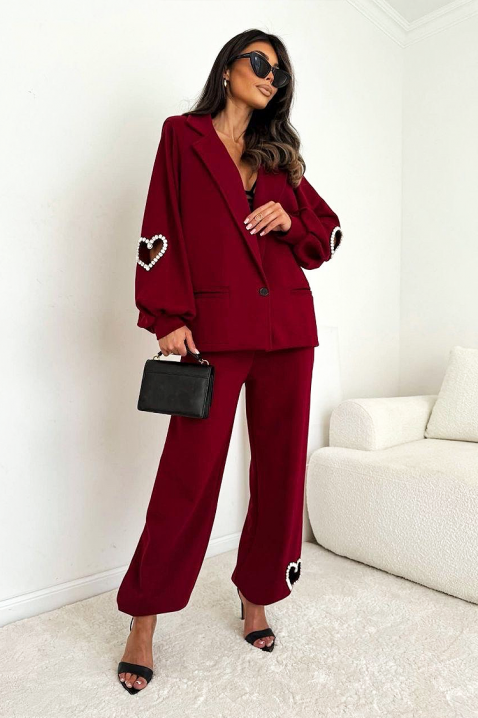 Komplet GAVIORTA, Boja: crvena, IVET.HR - MODERNA ODJEĆA
