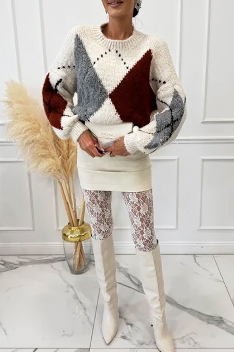 Džemper BEDROLVA ECRU, Boja: drap, IVET.HR - MODERNA ODJEĆA