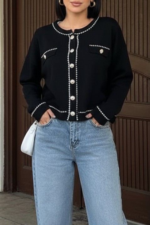 Kardigan ODESANA BLACK, Boja: crna, IVET.HR - MODERNA ODJEĆA