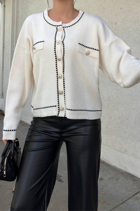 Kardigan ODESANA WHITE, Boja: bijela, IVET.HR - MODERNA ODJEĆA