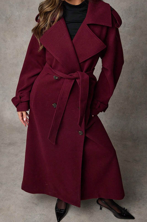 Kaput PREMIELA BORDO, Boja: bordo, IVET.HR - MODERNA ODJEĆA