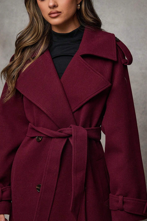 Kaput PREMIELA BORDO, Boja: bordo, IVET.HR - MODERNA ODJEĆA