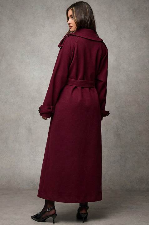 Kaput PREMIELA BORDO, Boja: bordo, IVET.HR - MODERNA ODJEĆA