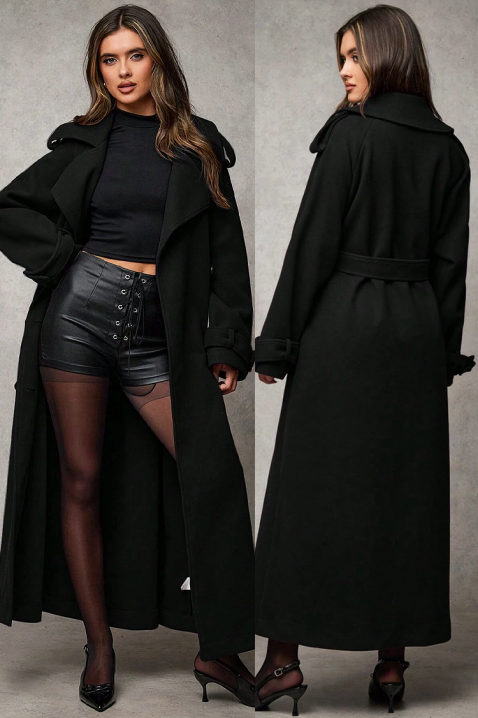 Kaput PREMIELA BLACK, Boja: crna, IVET.HR - MODERNA ODJEĆA