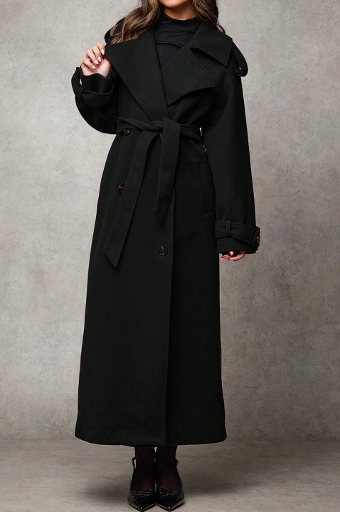 Kaput PREMIELA BLACK, Boja: crna, IVET.HR - MODERNA ODJEĆA