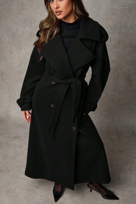 Kaput PREMIELA BLACK, Boja: crna, IVET.HR - MODERNA ODJEĆA