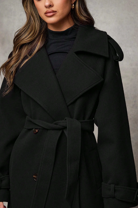 Kaput PREMIELA BLACK, Boja: crna, IVET.HR - MODERNA ODJEĆA