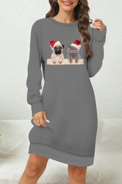 Haljina ANELRINDA GREY, Boja: siva, IVET.HR - MODERNA ODJEĆA