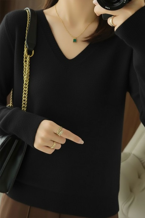 Džemper ABEROLSA BLACK, Boja: crna, IVET.HR - MODERNA ODJEĆA