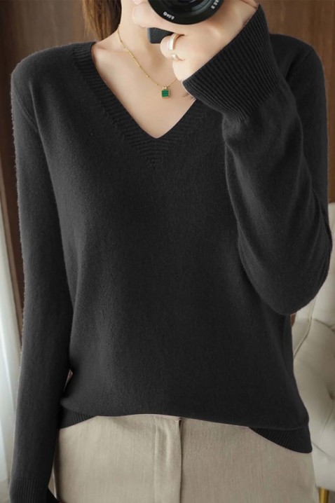 Džemper ABEROLSA BLACK, Boja: crna, IVET.HR - MODERNA ODJEĆA