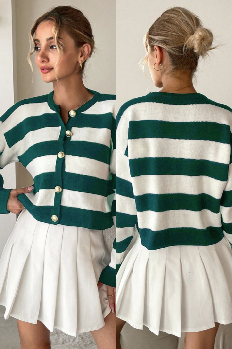 Kardigan AMORNEZA GREEN, Boja: zelena, IVET.HR - MODERNA ODJEĆA