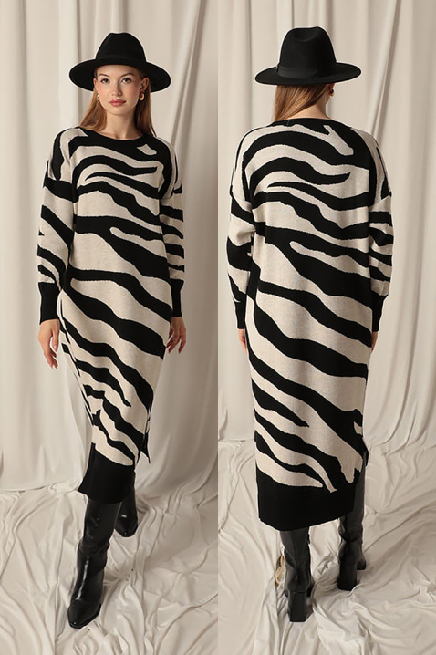 Haljina ZEBRINDA BLACK, Boja: crna, IVET.HR - MODERNA ODJEĆA