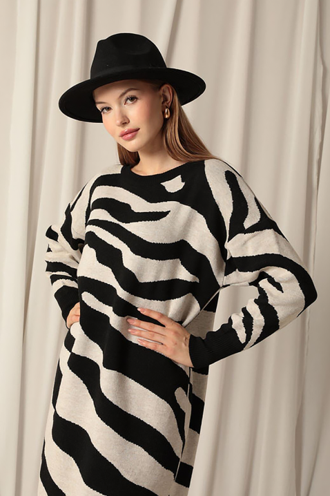 Haljina ZEBRINDA BLACK, Boja: crna, IVET.HR - MODERNA ODJEĆA