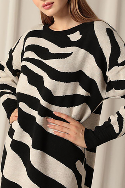 Haljina ZEBRINDA BLACK, Boja: crna, IVET.HR - MODERNA ODJEĆA