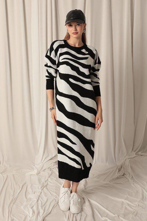 Haljina ZEBRINDA BLACK, Boja: crna, IVET.HR - MODERNA ODJEĆA