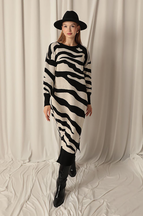 Haljina ZEBRINDA BLACK, Boja: crna, IVET.HR - MODERNA ODJEĆA