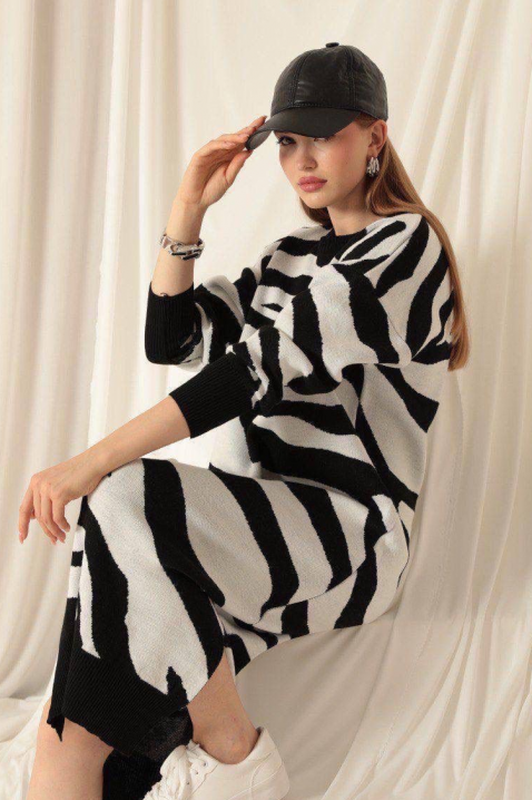 Haljina ZEBRINDA BLACK, Boja: crna, IVET.HR - MODERNA ODJEĆA