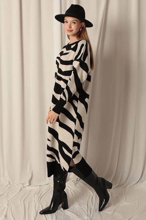 Haljina ZEBRINDA BLACK, Boja: crna, IVET.HR - MODERNA ODJEĆA