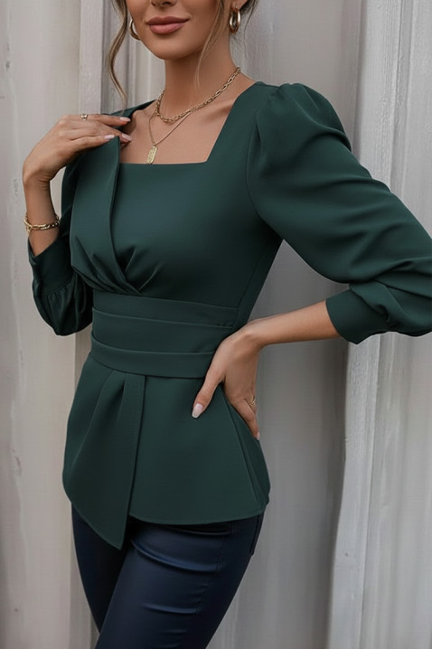 Ženska bluza RAZBANA KHAKI, Boja: kaki, IVET.HR - MODERNA ODJEĆA