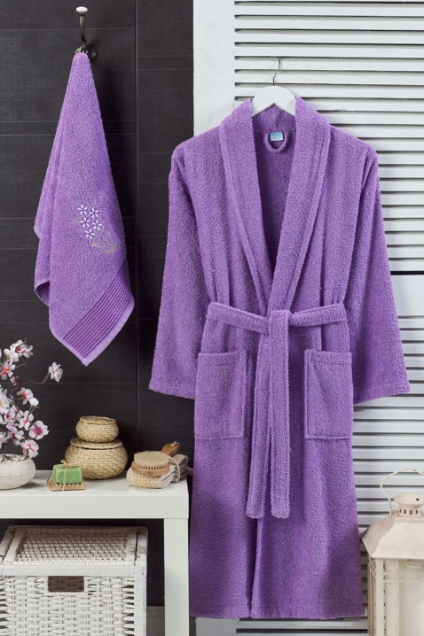 Set ogrtača i ručnika DRONEIFA LILA, Boja: ljubičasta, IVET.HR - MODERNA ODJEĆA