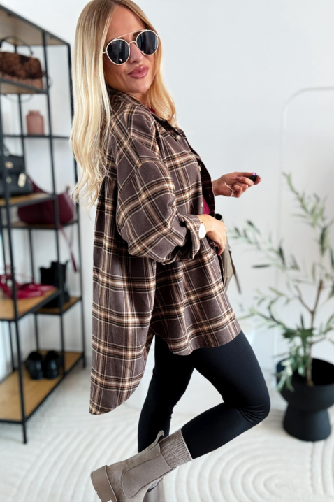 Ženska košulja ZARDELDA, Boja: smeđa, IVET.HR - MODERNA ODJEĆA