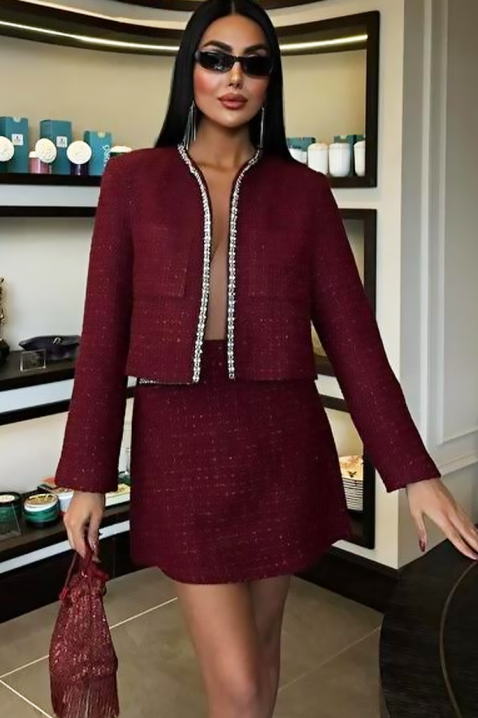 Komplet MARSIANA, Boja: bordo, IVET.HR - MODERNA ODJEĆA
