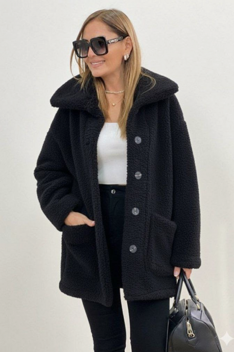 Kaput RELEVA BLACK, Boja: crna, IVET.HR - MODERNA ODJEĆA