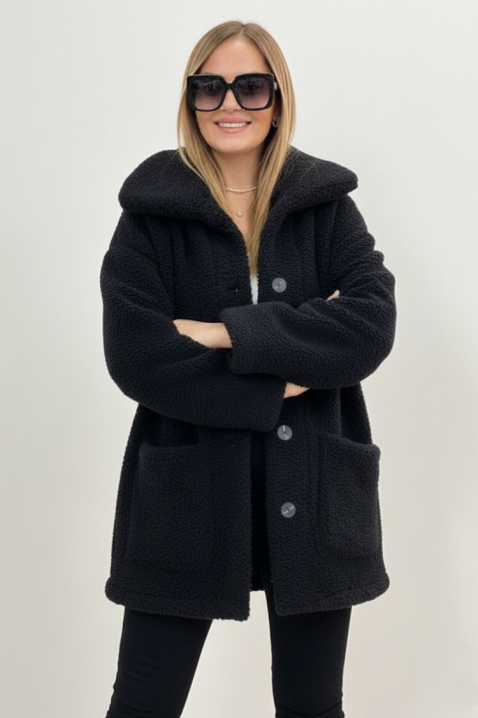 Kaput RELEVA BLACK, Boja: crna, IVET.HR - MODERNA ODJEĆA