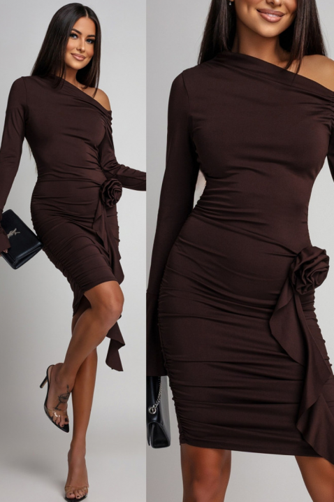 Haljina VERZUNAYA, Boja: smeđa, IVET.HR - MODERNA ODJEĆA